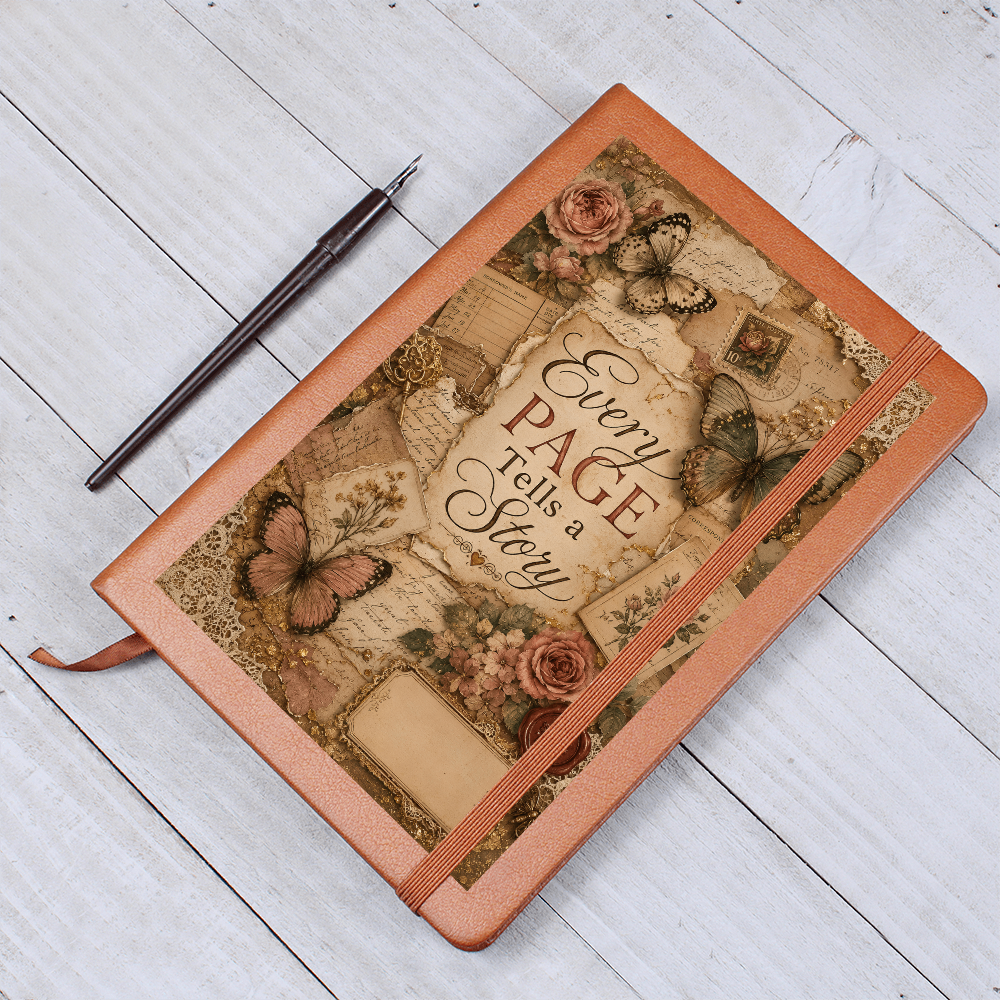 Every Page Tells a Story Graphic Journal with Gift Wrap Bundle + Personalized Note
