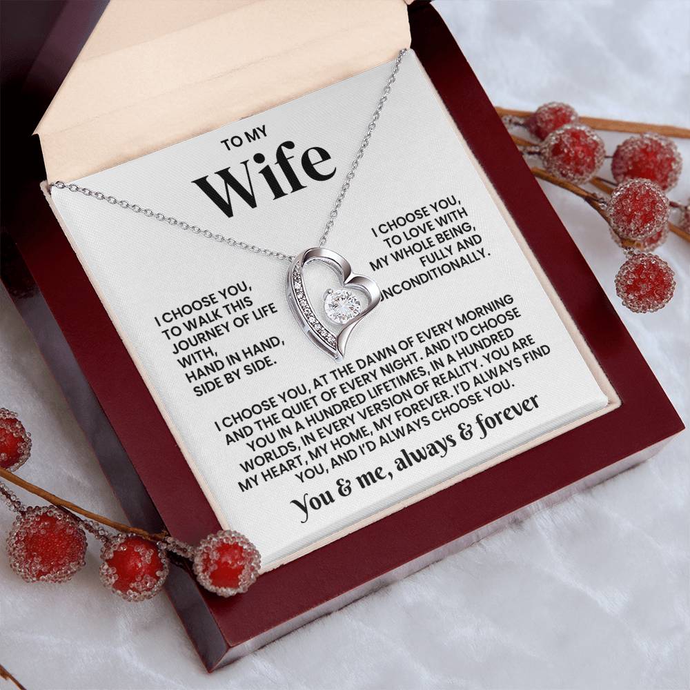 TO MY WIFE - YOU ARE MY HEART, MY HOME, MY FOREVER. I'D ALWAYS FIND YOU, AND I'D ALWAYS CHOOSE YOU.