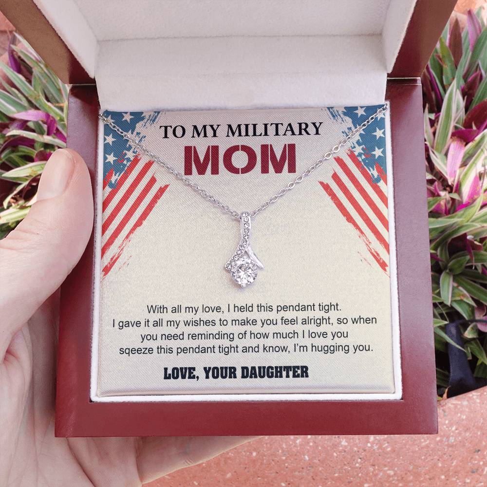 Make your military mom happy with this CUTE Alluring necklace!