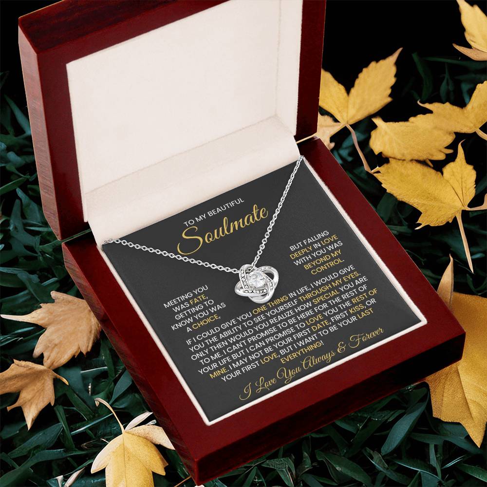 TO MY BEAUTIFUL SOULMATE - I WANT TO BE YOUR LAST EVERYTHING - Necklace