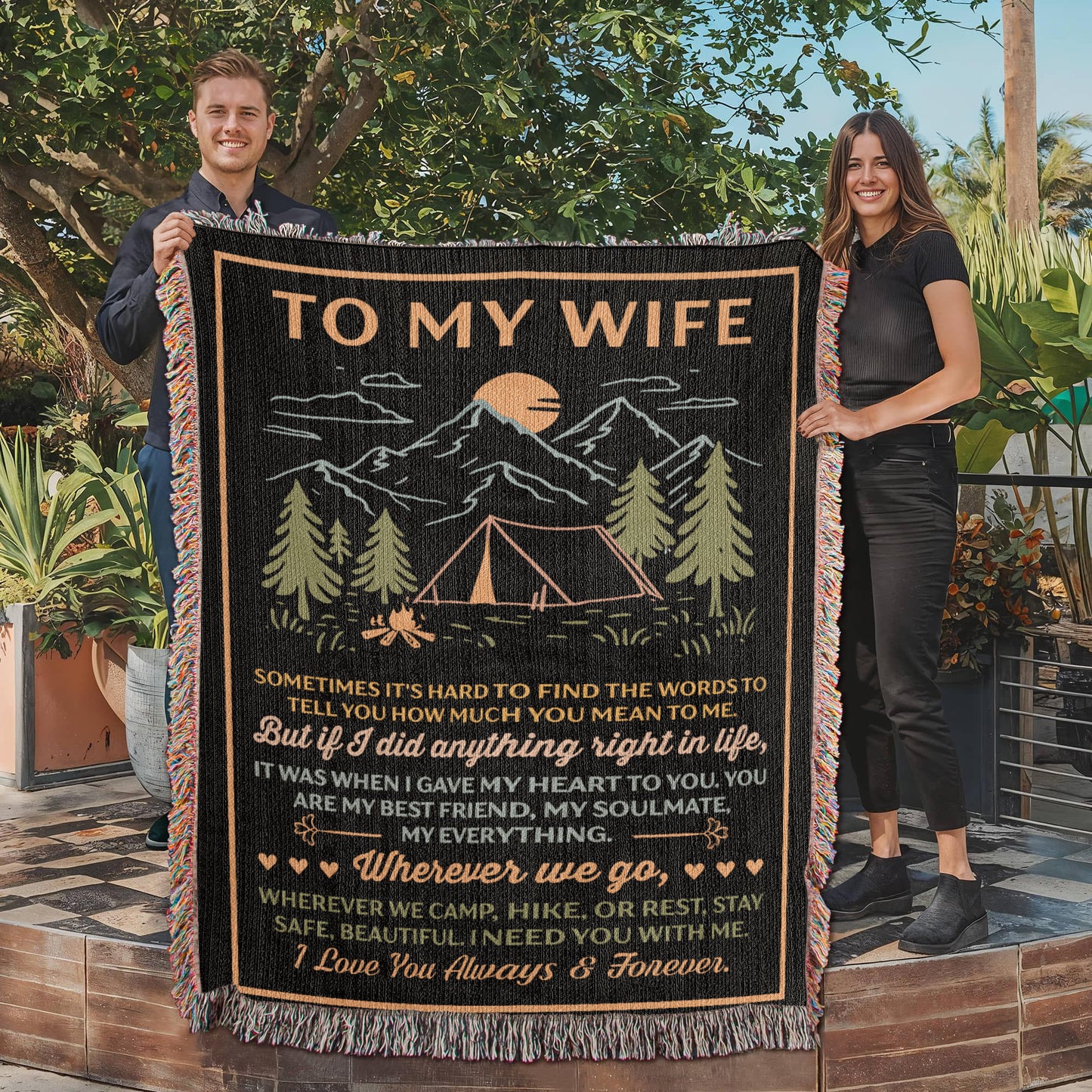 To My Wife – Wherever We Camp, Hike, or Rest, Stay Safe ❤️