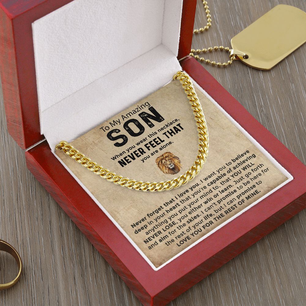 To My Son Necklace