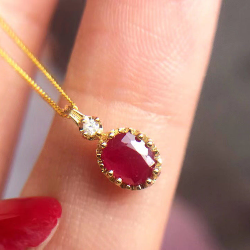 Simple deals ruby pendant