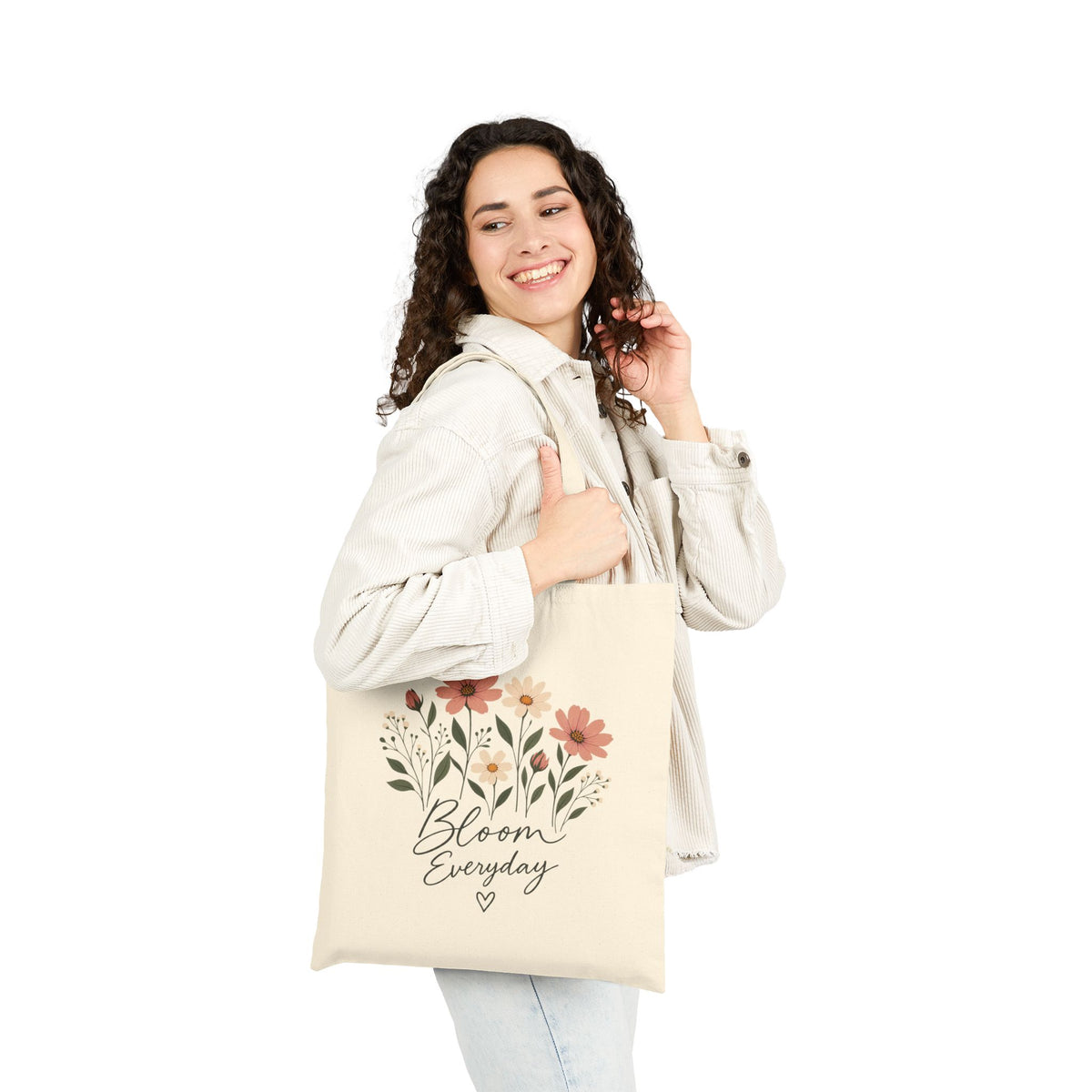 Floral 'Bloom Everyday' Cotton Tote