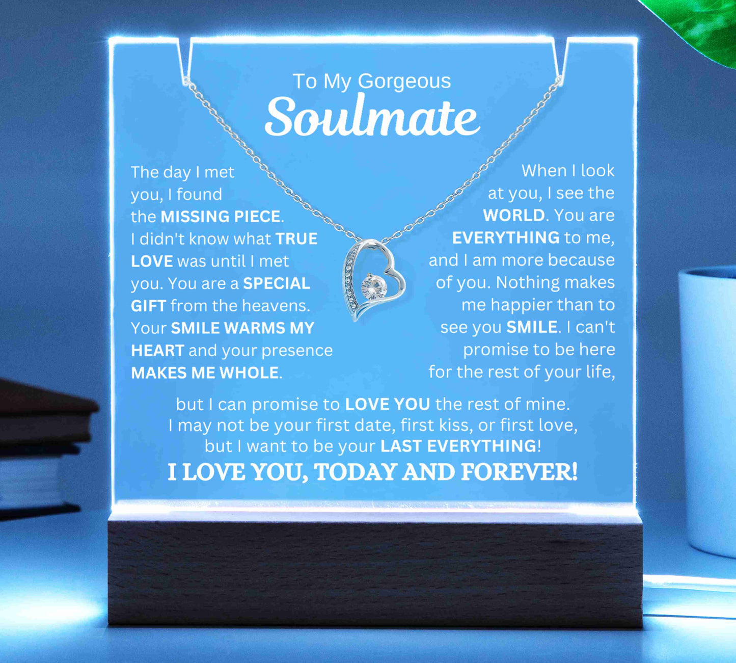 To My Soulmate - How Much You Mean To Me | Forever Love Keepsake Acrylic Bundle