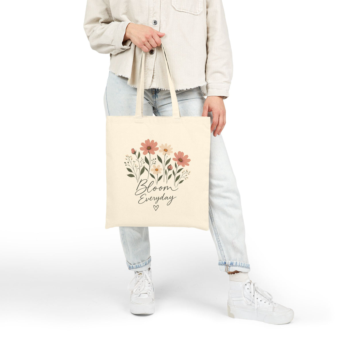 Floral 'Bloom Everyday' Cotton Tote