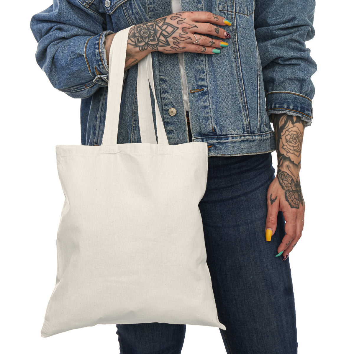 Good Things Take Time Tote Bag | Botanical Motivational Cotton Market Bag