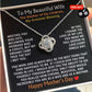 To My Beautiful Wife — The Mother of My Children, My Greatest Blessing ❤️ (Necklace + Free Matching Earrings)