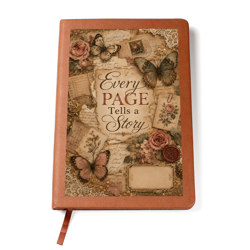Every Page Tells a Story Graphic Journal with Gift Wrap Bundle + Personalized Note