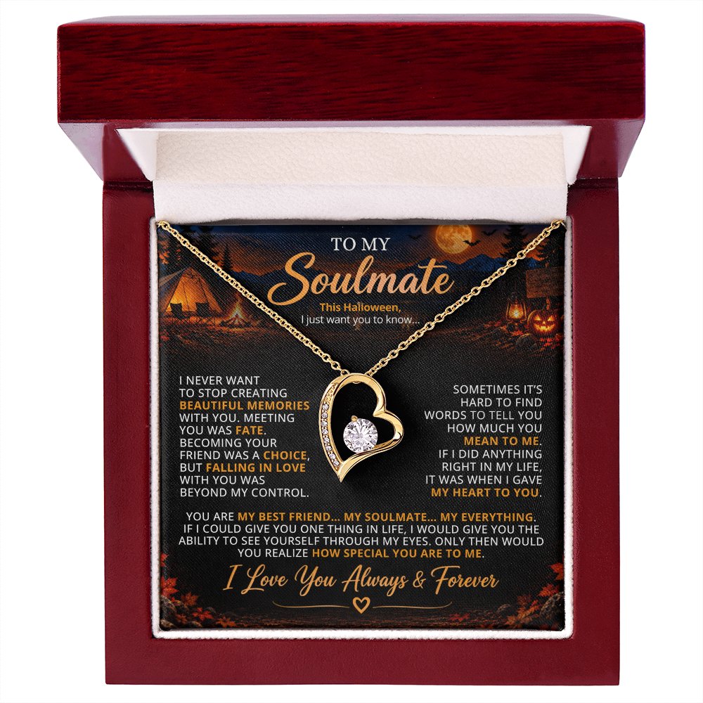 TO MY SOULMATE - YOU ARE MY BEST FRIEND... MY SOULMATE... MY EVERYTHING - (Romantic Camping & Halloween Gift for Her)