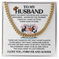 To My Cow Loving Husband Necklace