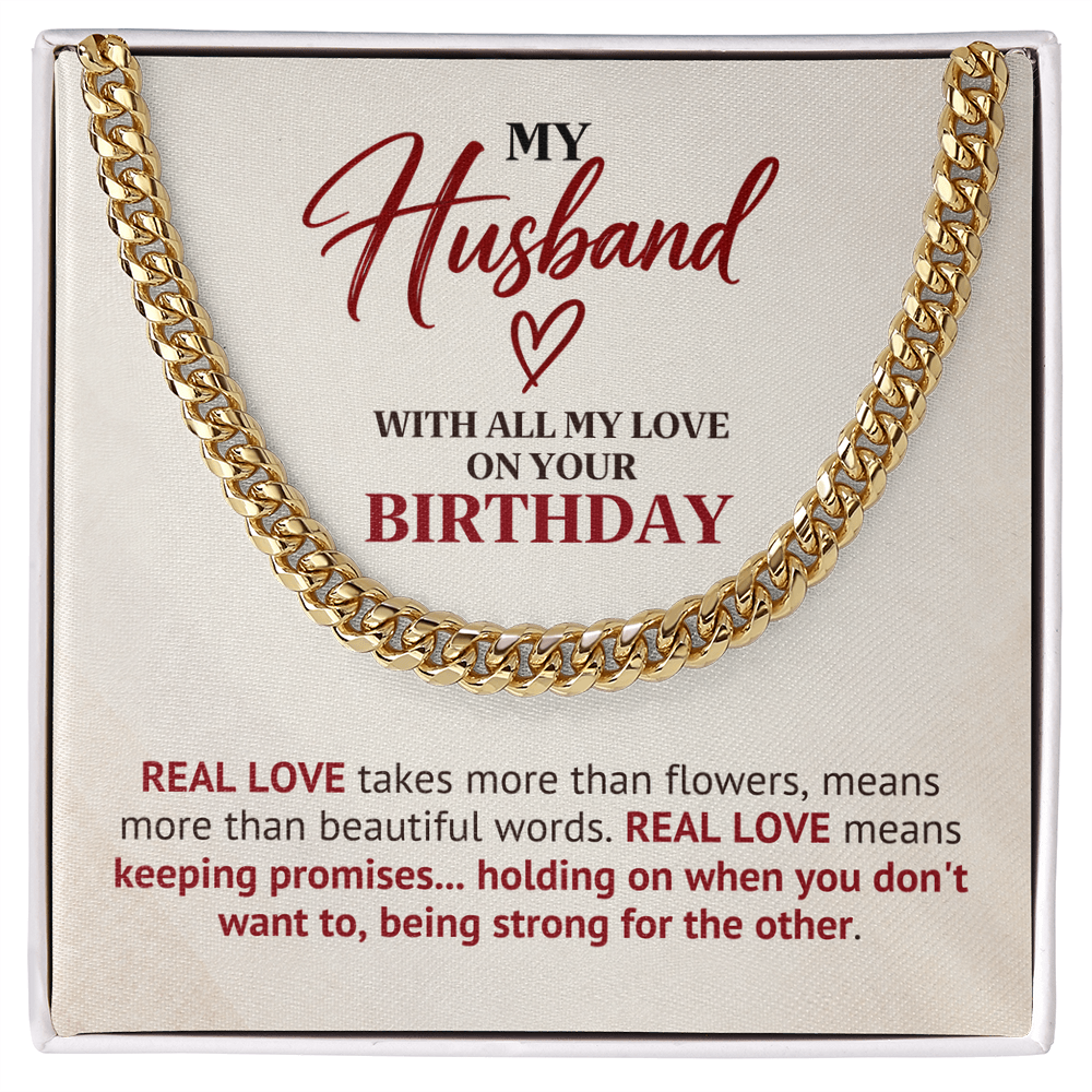 Birthday Gift Chain for Husband – Real Love