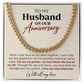 Anniversary Cuban Link Chain Gift for Husband — Love Of My Life