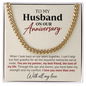 Anniversary Gift Chain for Husband – Love of My Life