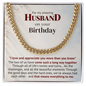 Amazing Husband Birthday Gift Chain – Our Journey Together