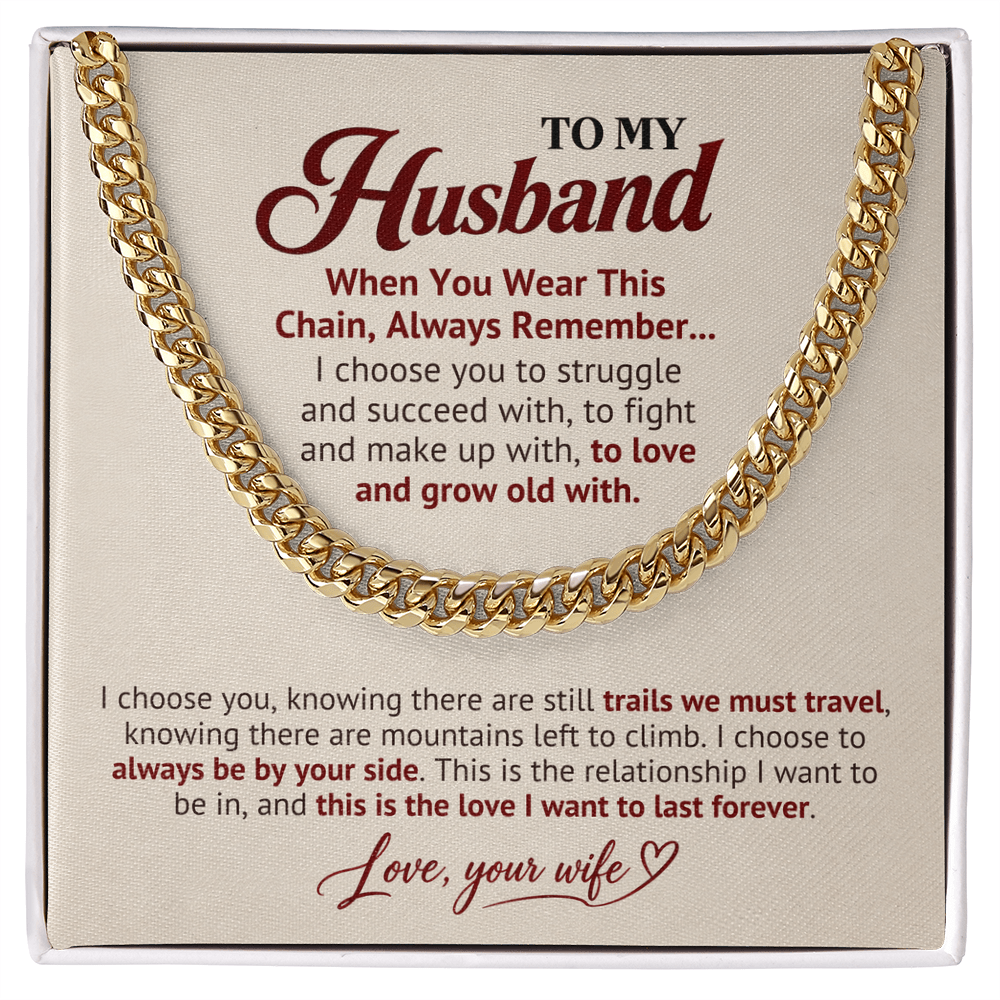 I Gave My Heart to You – Husband Gift Chain
