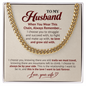 I Gave My Heart to You – Husband Gift Chain