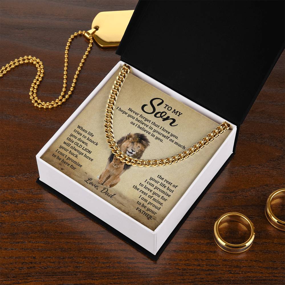 To My Son - Cuban Link Chain Necklace