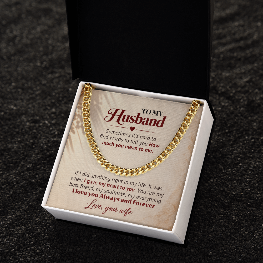 I Gave My Heart to You – Husband Gift Chain
