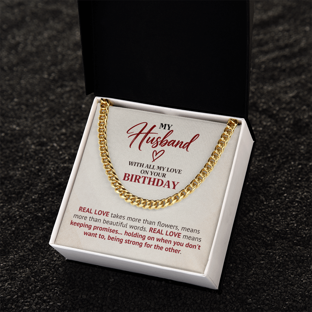 Birthday Gift Chain for Husband – Real Love
