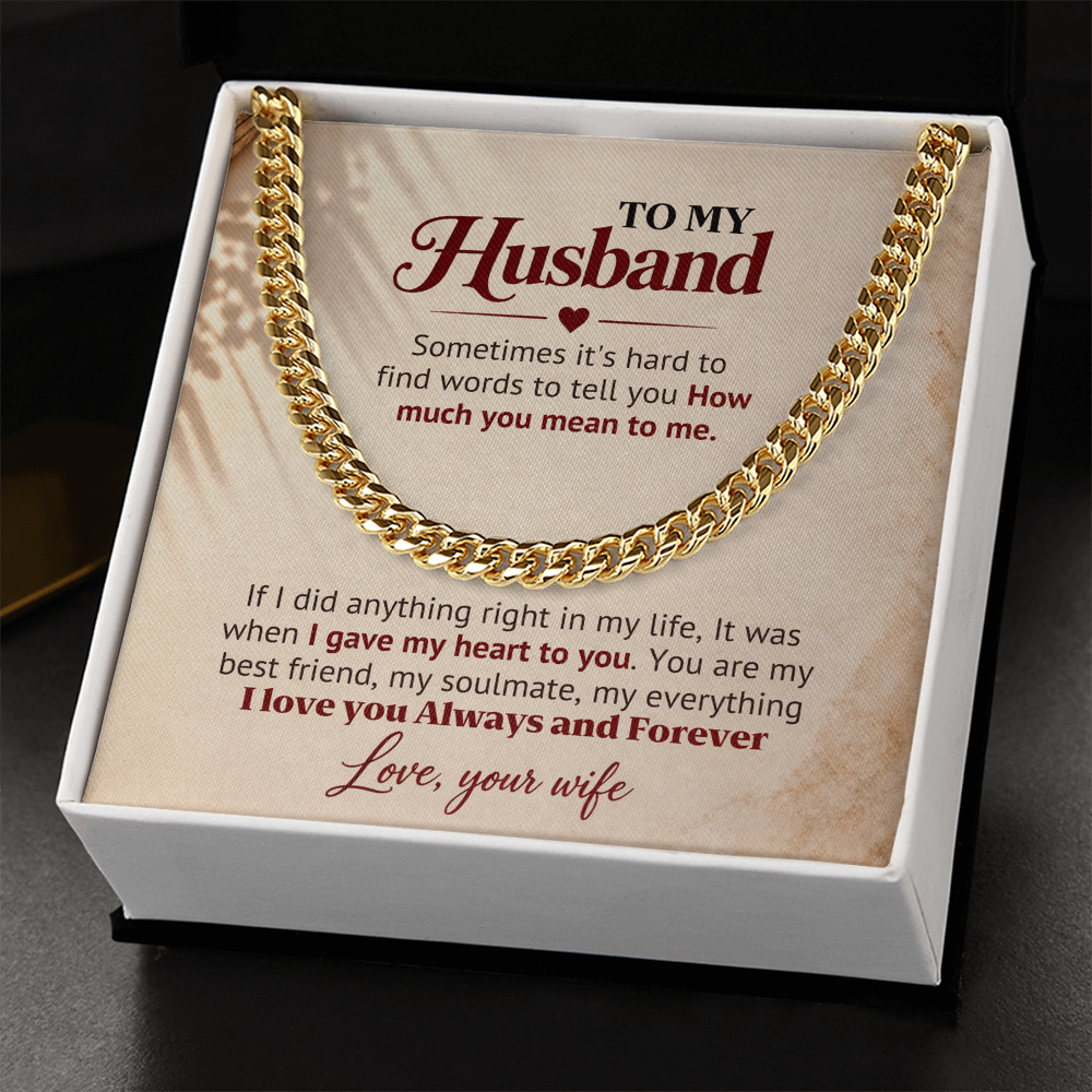 I Gave My Heart to You – Husband Gift Chain