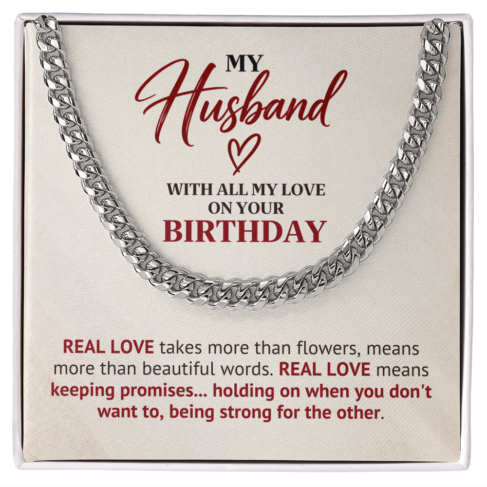 Birthday Gift Chain for Husband – Real Love