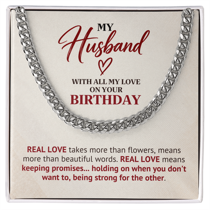 Birthday Gift Chain for Husband – Real Love