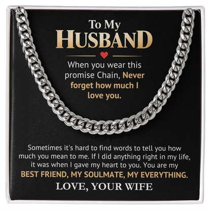 Promise Chain for Husband – A Forever Love Gift