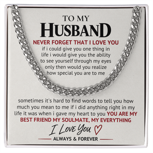 Never Forget I Love You – Husband Gift Chain