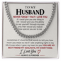 Never Forget I Love You – Husband Gift Chain