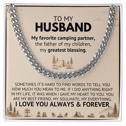 To My Husband — My Favorite Camping Partner, My Greatest Blessing ❤️