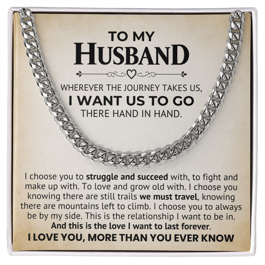 Husband Hand in Hand Forever Love Gift Chain
