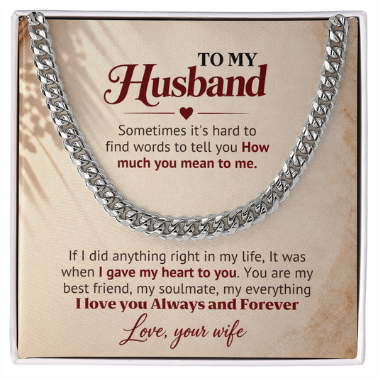 I Gave My Heart to You – Husband Gift Chain