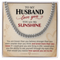 My Sunshine Husband Chain – A Gift of Love