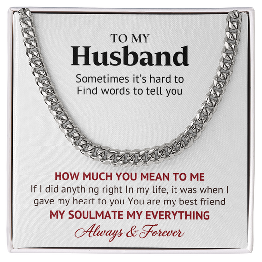 My Soulmate, My Everything – Husband Gift Chain