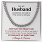 My Soulmate, My Everything – Husband Gift Chain
