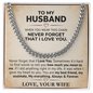 Husband Soulmate Forever Cuban Link Chain