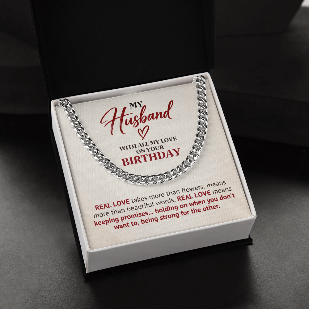 Birthday Gift Chain for Husband – Real Love