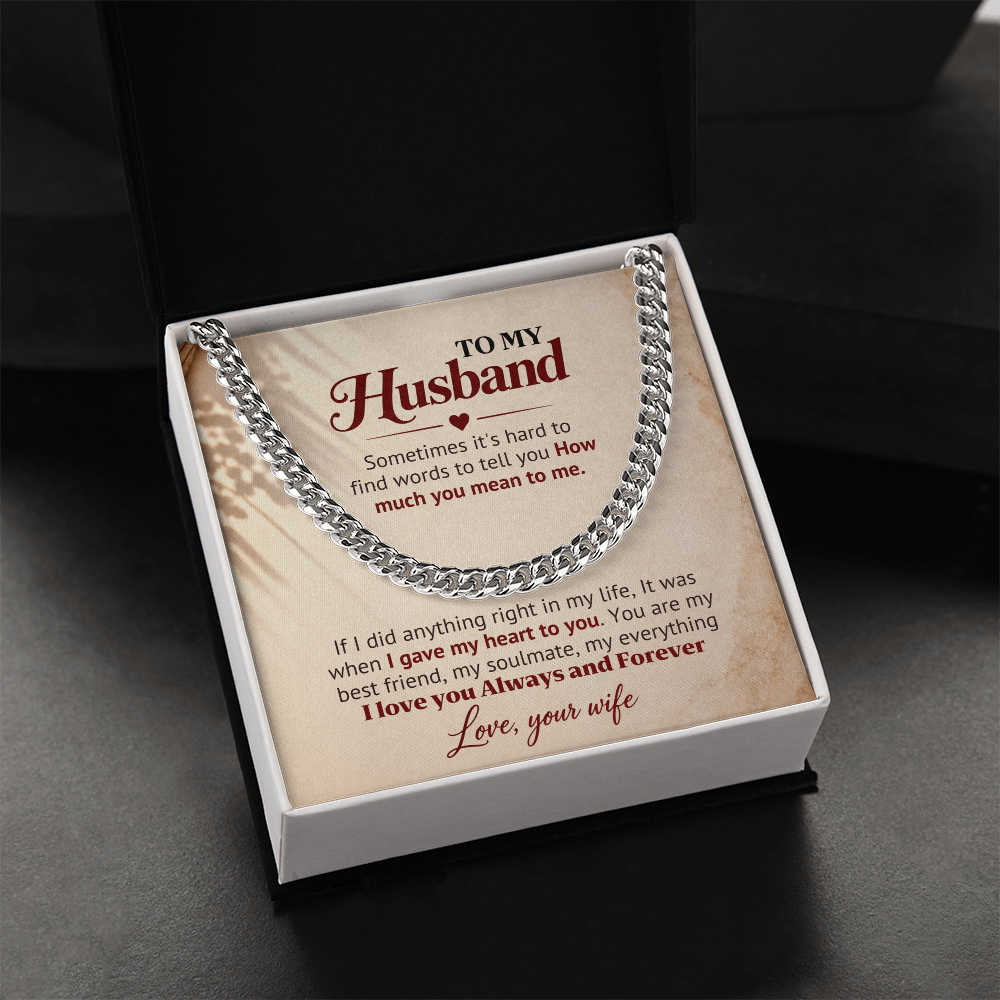 I Gave My Heart to You – Husband Gift Chain