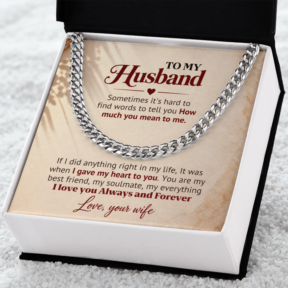 I Gave My Heart to You – Husband Gift Chain