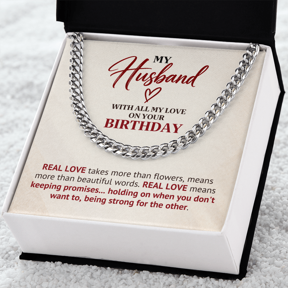 Birthday Gift Chain for Husband – Real Love