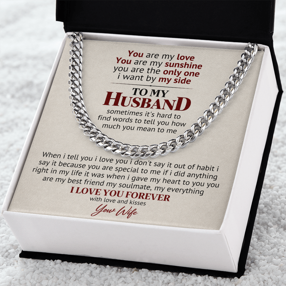 You Are My Sunshine – Husband Love Gift Chain