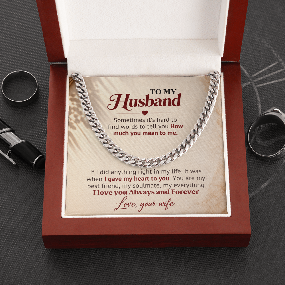 I Gave My Heart to You – Husband Gift Chain