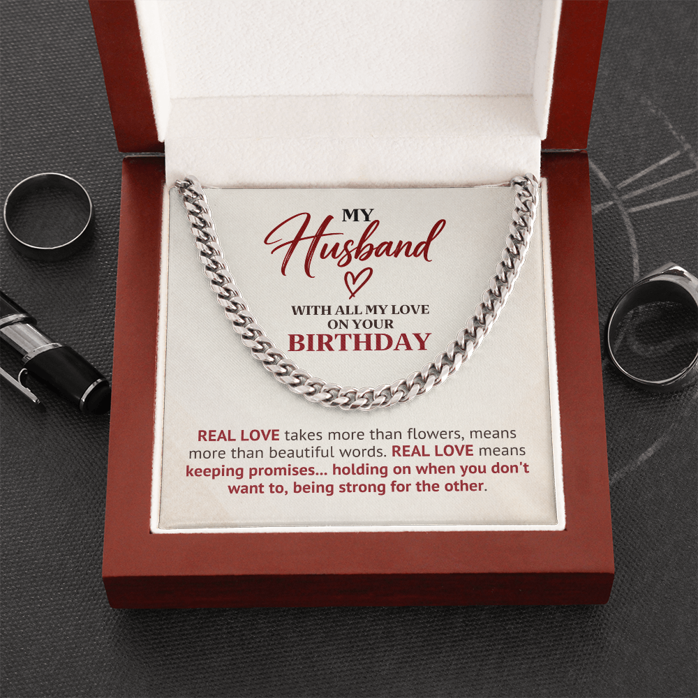Birthday Gift Chain for Husband – Real Love