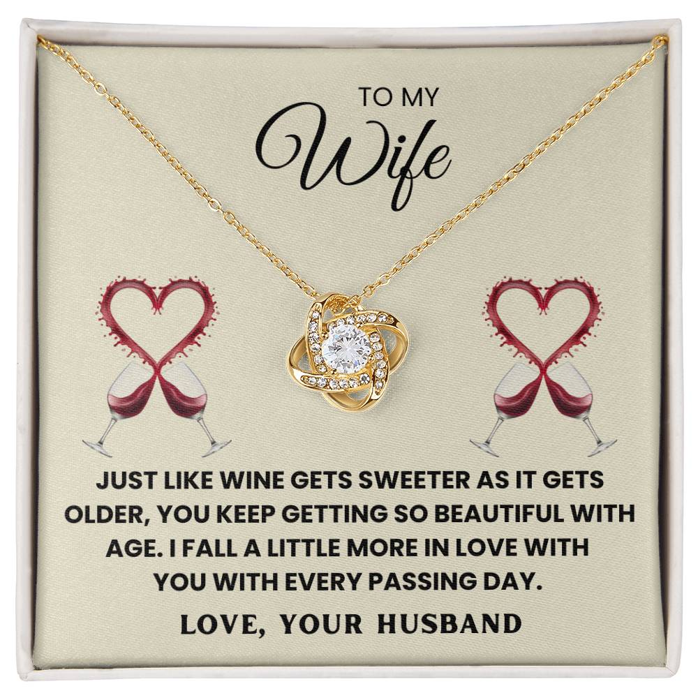 TO MY WIFE - I FALL A LITTLE MORE IN LOVE WITH YOU WITH EVERY PASSING DAY - Necklace