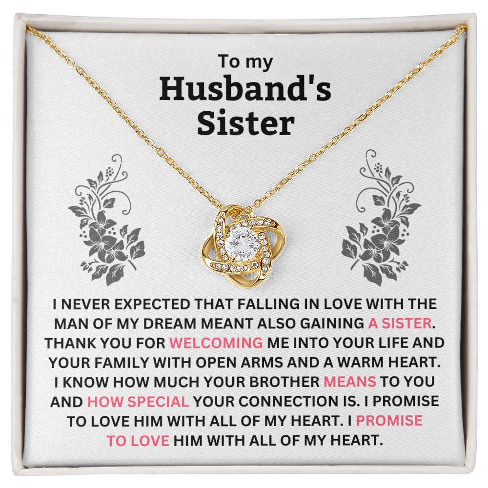 To My Husband's Sister - You Are Not Only My Wonderful Sister, You’re My Sister Of The Heart - Necklace