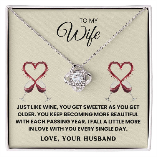 TO MY WIFE - I FALL A LITTLE MORE IN LOVE WITH YOU EVERY SINGLE DAY - Necklace