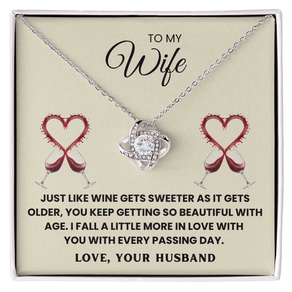 TO MY WIFE - I FALL A LITTLE MORE IN LOVE WITH YOU WITH EVERY PASSING DAY - Necklace