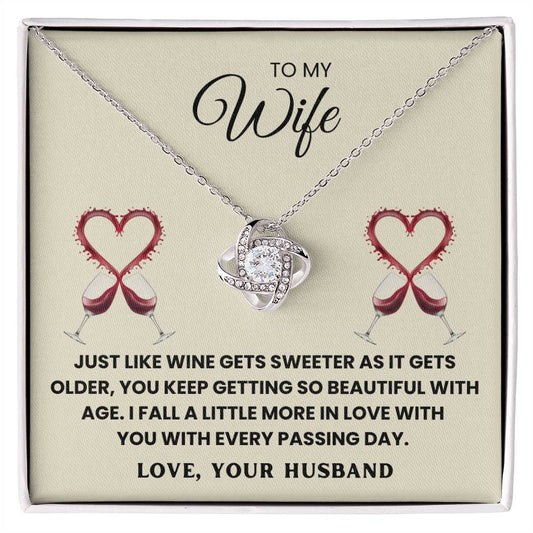 TO MY WIFE - I FALL A LITTLE MORE IN LOVE WITH YOU WITH EVERY PASSING DAY - Necklace