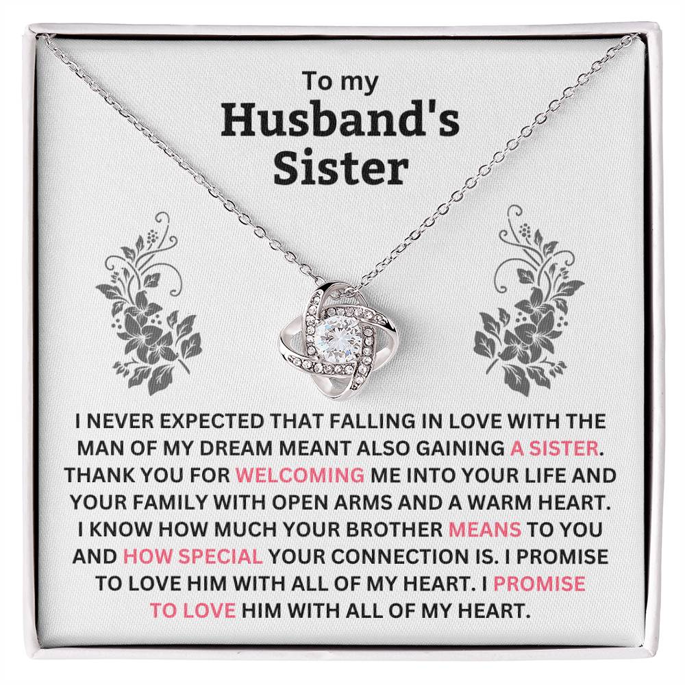 To My Husband's Sister - You Are Not Only My Wonderful Sister, You’re My Sister Of The Heart - Necklace